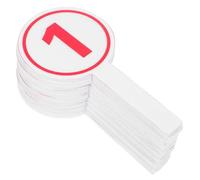 GRIRIW 10pcs Planches Portables en Mousse Blanches Numéros 1 à 10, Tableau de Score Effaçable Facile à Utiliser pour Compétitions en Gymnase Intérieur