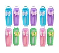 GRIRIW 12 Pièces Gomme Rétractable à Pousser pour Crayons en Plastique, Forme Stylo, Facile à Saisir, Nettoyage, Maison Rentrée Scolaire