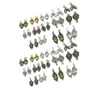 GRIRIW 150 Breloques Gland en Alliage Métal Vintage Pendentifs Pomme de Pin 3D pour Création Bijoux DIY Perles Porte-Clés et Bracelets Accessoires Décoration Artisanale