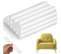 GRIRIW 16 Pièces Combleur D'espace en Écume Blanche pour Meubles et Canapés, Tiges Flexibles Faciles à Modeler pour Fixer Housses et Combler Les Espaces
