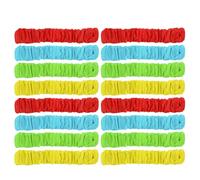 GRIRIW 16 Sangles Élastiques pour Course à Trois Jambes 16 Pièces Matériel de Team Building en Tissu et Corde Élastique Accessoires de Relais pour Jeux d'Extérieur Fêtes et Journées