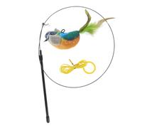 GRIRIW 1ensemble Interactif pour Chat avec Oiseau Réaliste Et Émetteur Jouet Stimulant pour Chats Et Chatons Favorise Le Lien Entre Animaux Et Propriétaires