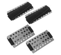 GRIRIW 2 Paires Crampons Anti-Glisse à 26 Dents en Acier Inoxydable, Taille Ajustable, Lot de 2 Paires Noirs, Crampons de Traction pour Chaussures de Randonnée et Escalade sur Glace,