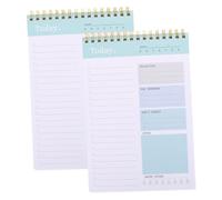 GRIRIW 2 pièces Bloc-notes Semainier Portable Planificateur Hebdomadaire pour Étudiants Tâches et Mémo Agenda Journalier sans Date Organiseur Bureau et Voyage