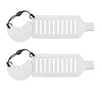 GRIRIW 2 Pièces Bloque-porte Design Léger et Facile à Installer Portable Argenté en Acier Inoxydable pour Portes D'hôtel et Chambres Lors de Voyages D'affaires