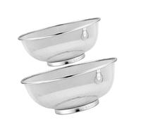 GRIRIW 2 pièces Bol Passoire Inox Multi-usage pour Filtrage Soja Égouttage Riz et Friture Cuisine Familiale