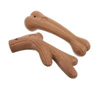 GRIRIW 2 Pièces Jouets à Mâcher pour Chiens de Dentition Naturel pour Chiots Jouets Interactifs pour Petits Chiens pour Hygiène Renforcement du Lien