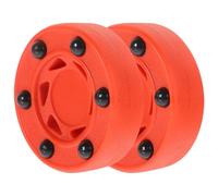 GRIRIW 2 pièces Palets Roller Hockey Rondelle Hockey Rue pour Entraînement et Jeu Résistant pour Adultes Surface Lisse pour Passes Précises Utilisation Intérieure et Extérieure