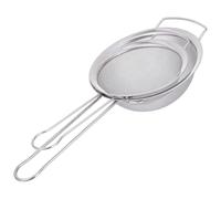 GRIRIW 2 pièces Passoire à Farine Inox Tamis Mailles Fines et Filtre Cuisine pour Tamiser Farine et Poudres de Cuisson