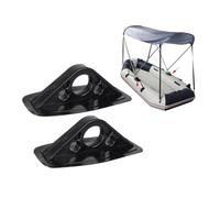 GRIRIW 2 pièces Support de PVC Résistant Base Double pour Kayak et Bateau Gonflable Cadre Fixe pour Auvent et Abri Solaire Accessoire Kayak Polyvalent Noir