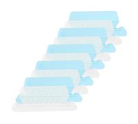 GRIRIW 20 Pièces Étiquettes de Dossier Suspendu Plastique pour Classification de Documents Accessoires de Bureau Colorés Bleu Transparent