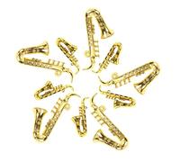 GRIRIW 20 pièces Ornements Miniatures Saxophone Plastique Décoration Sapin de Noël DIY Accessoires Fête Xmas Party Props