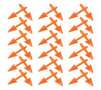 GRIRIW 200pcs Inserts de Bec Oiseau en Plastique Orange pour Bricolage de Peluches et Poupées, Accessoires Faciles à Utiliser pour Activités Créatives en Famille