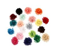 GRIRIW 20pièces Accessoires Chics Chiffon Fleurs pour Colliers De Petits Animaux Décoration Élégante avec Nœuds Variés pour Occasions Spéciales Et Quotidiennes