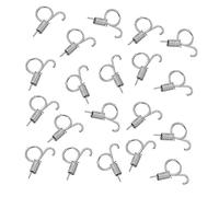 GRIRIW 20pièces Crochet De Porte pour Cage Ressort Loquet Multifonction pour Clôture De Lapin Poulet Pigeon Hamster Sécurisation Facile