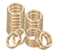 GRIRIW 20pièces Écrous Frein Laiton avec Joint Huile pour Réparation de Lampes DIY Accessoires de Luminaire à Filetage Interne pour Fixation Sécurisée et Protection Humidité
