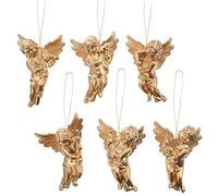 GRIRIW 24pièces Ornements Suspendus De Sapin De Noël De Décorations Anges Plastique Accessoires Festifs Charmants pour Créer Une Atmosphère Joyeuse