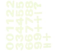GRIRIW 26 pièces Lot de Autocollants Muraux Fluorescents Chiffres Phosphorescents Stickers Lumineux pour Garçon Fille Décor Éducatif pour Crèche et Salle de Classe