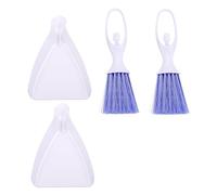 GRIRIW 2ensembles Mini Broom and Dustpan Set for Small Pets Cleaning Tools for Hamsters and More Color Random