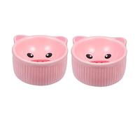 GRIRIW 2pièces Céramique pour Animaux De Compagnie Lot de Bols De Service pour Nourriture Distributeur pour Hamster Et Lapin