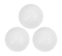 GRIRIW 3 pièces Balles de Golf Souples Double pour Homme et Femme Balle Entraînement Résistante pour Pratique Intérieure et Extérieure Rebond Amélioré Cadeau pour Amateurs de Golf