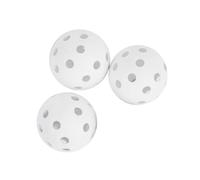 GRIRIW 3 pièces Balles Entraînement Creuses à Flux Air Légères pour Usage Intérieur et Extérieur Blanche
