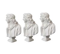 GRIRIW 3 pièces Mini Statue Résine de Sculptures Délicates Molière pour Décoration Maison et Bureau Ornements Plâtre Fidèles à Art Classique