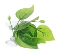 GRIRIW 3 Pièces Repos Artificielles pour Betta avec Ventouses Décor Naturel Aquarium Hamac Poisson pour Frayage et Cachette Plantes Résistantes et Faciles à Entretenir