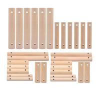 GRIRIW 30 Bâtonnets Ronds en Bois Brut pour Échelle à Oiseaux Perchoirs pour Cage à Perruche et Calopsitte Accessoires DIY pour Jouets Animaux Tiges en Bois 6 CM 7 CM et 10 CM Lot