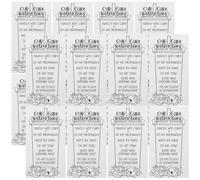 GRIRIW 30 Pièces Cartes Guide Entretien Verres Papier Écologique Instructions Pratiques pour Nettoyage et Soins Format Compact Facile à Insérer Pochette pour Petites Entreprises de Tasses