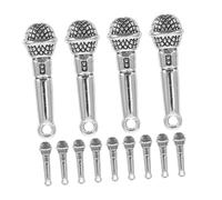 GRIRIW 30 pièces Lot de Pendentifs Micro Vintage Alliage Ancien Breloques Musique pour Bracelets Colliers Porte-clés DIY Charms Style Rap