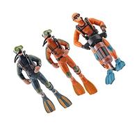 GRIRIW 3pièces Figurines Plongeurs Flottants Décoration Aquarium Compacte Lifelike Modelé pour Aménagement Naturel Et Ambiance Vivante