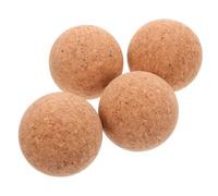 GRIRIW 4 pièces Bouchons Boule Liège Lot de Bouchons Réutilisables Bois Naturel Étanches pour Bouteilles Verre Décor Rustique pour Vin et Bocaux