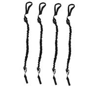 GRIRIW 4 pièces Cordes de Traction pour Roue Abdominale Bandes de Résistance Multifonctions pour Entraînement Musculaire Aide Portable pour Exercices Abdominaux à et Salle de Sport