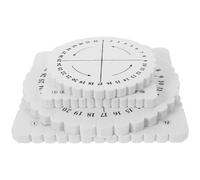 GRIRIW 4 pièces Disque à Tresser Corde Rond et Carré et Outil Tressage Macramé DIY pour Bracelets et Cordons Kit Fabrication Bracelet Amitié Pratique et Léger