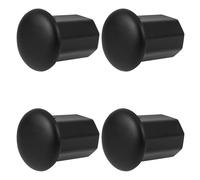 GRIRIW 4 Pièces Embout de Crosse de Hockey Couvre-Queue de Crosse de Hockey Octogonal TPE Noir Prise en Main et Contrôle Améliorés Ajustement Sûr Intérieur et Terrain