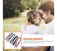 GRIRIW 4 pièces Lanières de Lunettes Élastiques Réglables Antidérapantes Cordons Résistants pour Lunettes de Sport et Plein Air Accessoires Pratiques pour Éviter la Perte