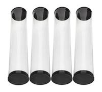 GRIRIW 4 Pièces Lot de 4 Tubes Transparents pour Balles de Golf Étuis Cylindriques en Plastique Capacité 5 Balles Portable et Anti-Roulement Entraînement et Transport