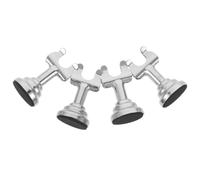 GRIRIW 4 Pièces Pince en Métal Argenté pour Affichage de Cartes et Numéros de Table, Design Compact et Fonction Gain de Place, pour Banquets et Anniversaires