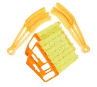 GRIRIW 4 pièces Set de Brosses de Nettoyage pour Stores Brosse à Poussière Réutilisable pour Fenêtres et Climatiseurs Nettoyage Facile et Pratique des Volets et Stores Verticaux