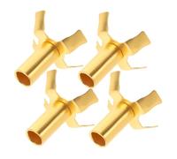 GRIRIW 4 pièces Support de Mèche pour Lampe à Huile Alliage Robuste Support de Mèche Flottant pour Lampe Bouddhiste Accessoire Décoratif Léger pour Maison et Temple