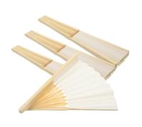GRIRIW 4pièces Éventails Pliables Chinois Éventails à Main Blank pour Décoration Et Accessoires De Et Photographie
