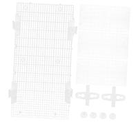 GRIRIW 4pièces Séparateur Aquarium Transparent Grille De Division pour Réservoirs à Poissons avec Ventouses pour Élevage Mixte Et Personnalisation De Aquarium