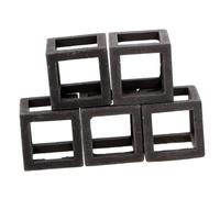 GRIRIW 5 pièces Décoration Aquarium Poterie Cachette Crevette Habitat Carré Durable pour Poissons et Crevettes