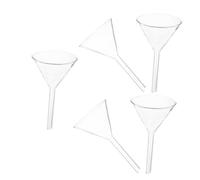 GRIRIW 5 pièces Entonnoirs Verre Triangulaires pour Laboratoire Outil Pratique pour Expériences Chimie Analytique Réutilisables et