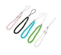 GRIRIW 5 pièces Lanière de Téléphone Perles Dragonne Perte pour Smartphone Strap Décoratif Polyvalent pour Bureau École Voyage Utilisation Quotidienne