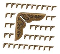 GRIRIW 50 pièces Lot Protège- Métal Style pour Albums Photos Carnets et Boîtes Protection et Décoration Vintage Résistante