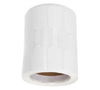 GRIRIW 500 Étiquettes Autocollantes Blanches pour Bijoux en Papier Kraft Épais, Rondes Vierges, Adhésif Puissant, pour Bagues, Colliers et Boucles D’oreilles - Étiquettes de Prix