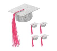 GRIRIW 5pièces Décoration Vin avec Chapeaux De Docteur pour Fête De Remise De Diplôme Accessoires De Fête De Graduation