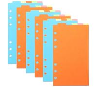 GRIRIW 6 ensembles Intercalaires Colorés pour Classeur Jeux Onglets Indexés Organiseur Pratique pour Bureau et École Séparateurs Alphabétiques pour Notes et Documents